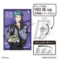 ディズニー ツイステッドワンダーランド_アート缶バッジ ジェイド